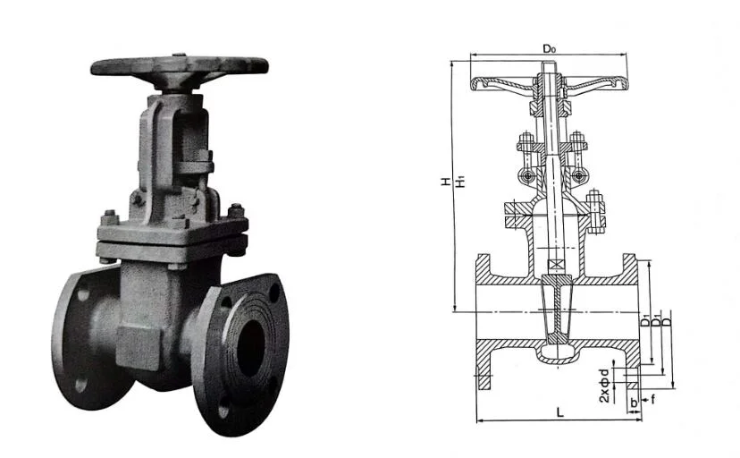 GOST Standard Cast Steel Gate Valve From China Py16